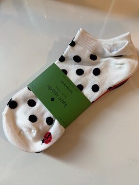 Kate Spade New York women's quarter socks with a strawberry pattern set of 3